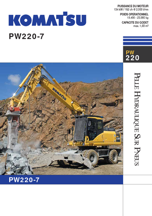 Gumikerekes kotrók Komatsu PW220-7 E0