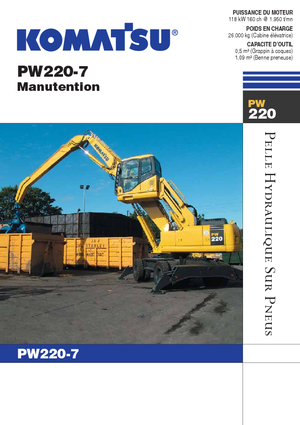 Gumikerekes kotrók Komatsu PW220-7MH