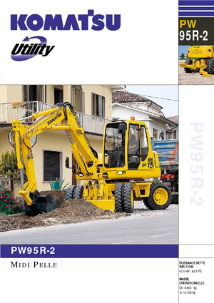 Gumikerekes kotrók Komatsu PW95 R-2