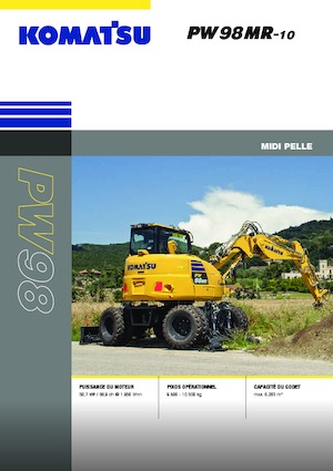 Gumikerekes kotrók Komatsu PW98MR-10