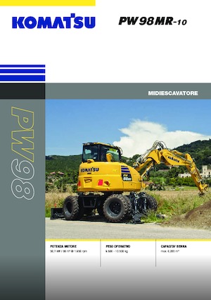 Gumikerekes kotrók Komatsu PW98MR-10