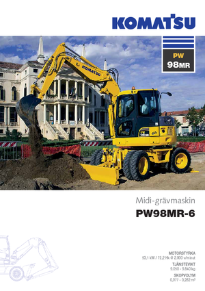 Gumikerekes kotrók Komatsu PW98MR-6