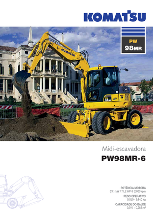 Gumikerekes kotrók Komatsu PW98MR-6
