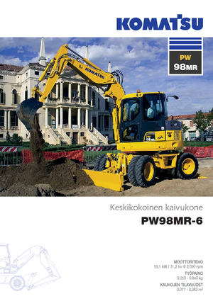 Gumikerekes kotrók Komatsu PW98MR-6