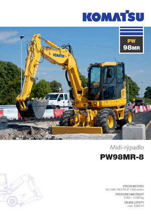 Gumikerekes kotrók Komatsu PW98MR-8
