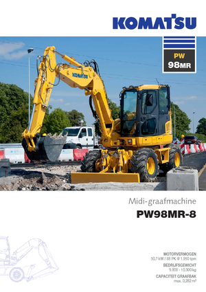 Gumikerekes kotrók Komatsu PW98MR-8
