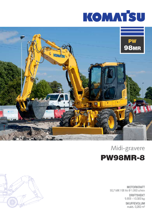 Gumikerekes kotrók Komatsu PW98MR-8