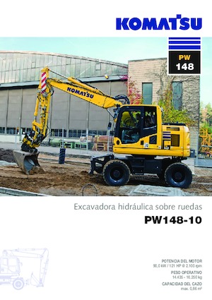 Gumikerekes kotrók Komatsu PW148-10