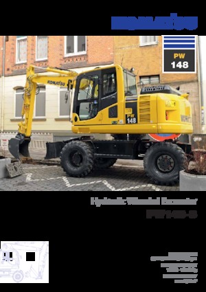 Gumikerekes kotrók Komatsu PW148-8