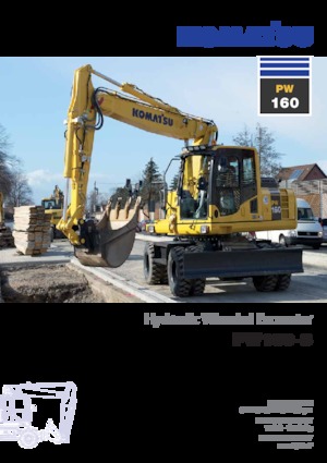 Gumikerekes kotrók Komatsu PW160-8