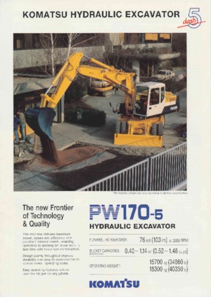 Gumikerekes kotrók Komatsu PW170-5