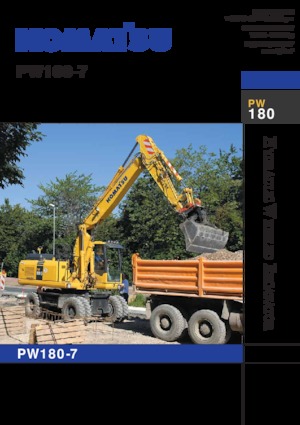 Gumikerekes kotrók Komatsu PW180-7E0
