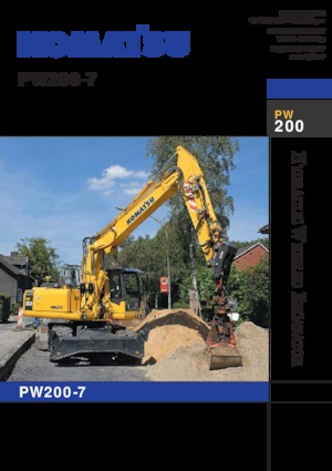 Gumikerekes kotrók Komatsu PW200-7E0