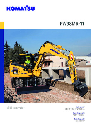 Gumikerekes kotrók Komatsu PW98MR-11E0
