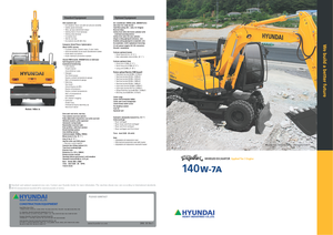 Gumikerekes kotrók Hyundai R 140 W 7A