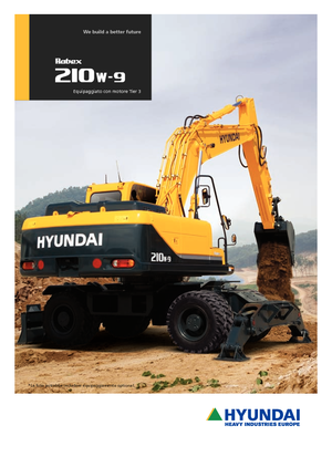 Gumikerekes kotrók Hyundai R 210 W 9