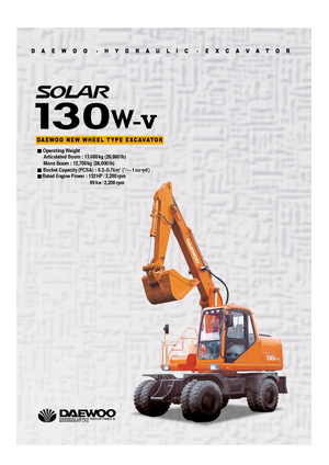 Gumikerekes kotrók Doosan Solar 130 W-V