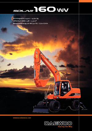 Gumikerekes kotrók Doosan Solar 160 W-V
