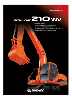 Gumikerekes kotrók Doosan Solar 210 W-V