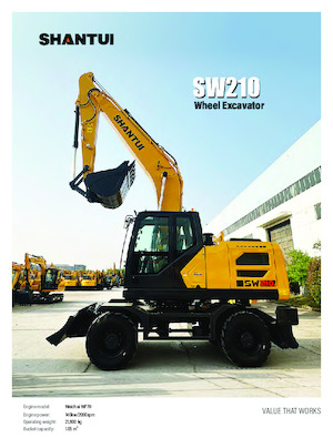 Gumikerekes kotrók Shantui SW210