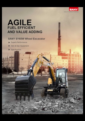 Gumikerekes kotrók Sany SY65W