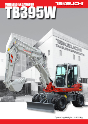 Gumikerekes kotrók Takeuchi TB 395W