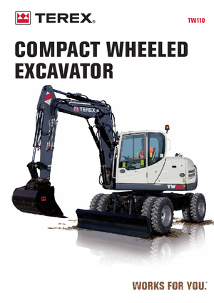 Gumikerekes kotrók Terex TW 110