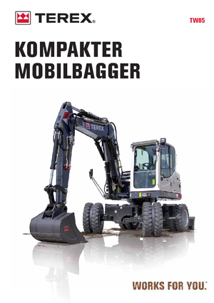 Gumikerekes kotrók Terex TW 85