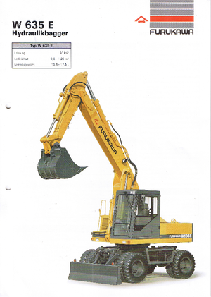 Gumikerekes kotrók Furukawa W 635 E