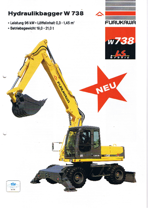 Gumikerekes kotrók Furukawa W 738 LS-tronic