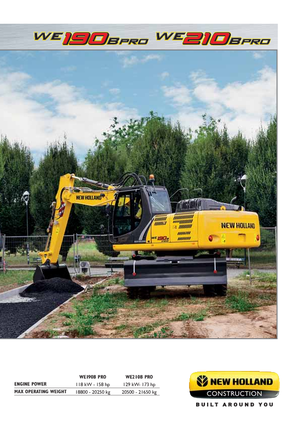 Gumikerekes kotrók New Holland WE190B pro