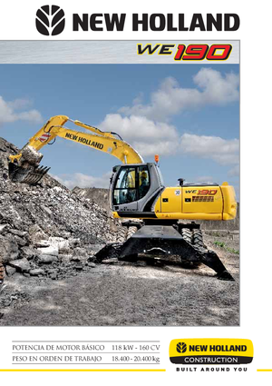 Gumikerekes kotrók New Holland WE 190