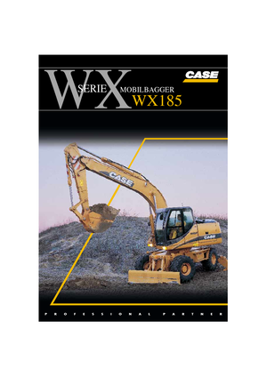 Gumikerekes kotrók Case WX 185 P 2 AL