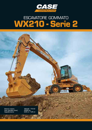 Gumikerekes kotrók Case WX 210 S-3