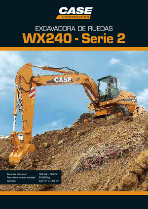 Gumikerekes kotrók Case WX 240 S-3