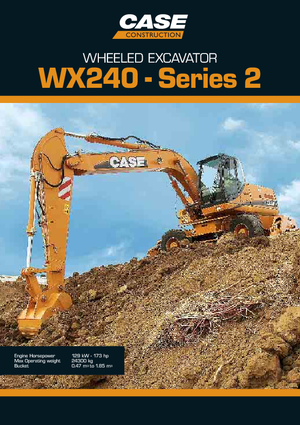 Gumikerekes kotrók Case WX 240 S-3