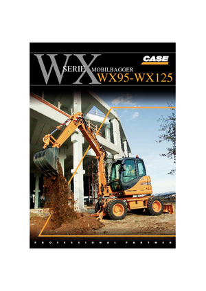 Gumikerekes kotrók Case WX 125