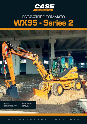 Gumikerekes kotrók Case WX 95 S-2