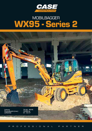Gumikerekes kotrók Case WX 95 S-2