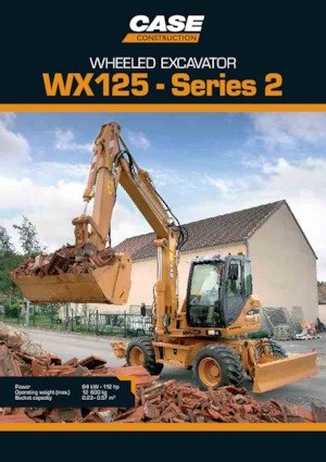 Gumikerekes kotrók Case WX125 S-2