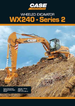 Gumikerekes kotrók Case WX240 S-2