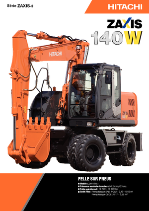 Gumikerekes kotrók Hitachi ZX 140 W 3