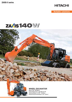 Gumikerekes kotrók Hitachi ZX 140 W 5
