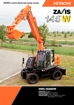 Gumikerekes kotrók Hitachi ZX 145 W 3