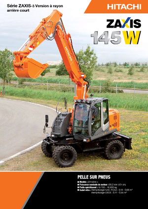 Gumikerekes kotrók Hitachi ZX 145 W 3