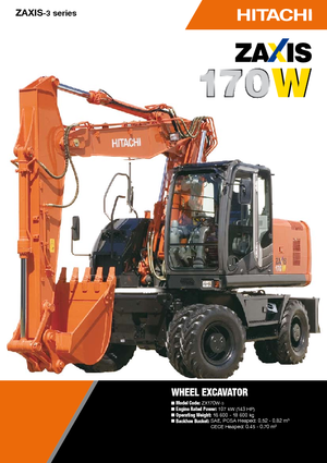 Gumikerekes kotrók Hitachi ZX 170 W-3