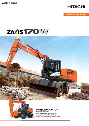 Gumikerekes kotrók Hitachi ZX170W-5