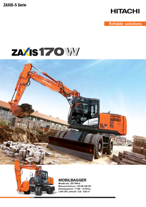 Gumikerekes kotrók Hitachi ZX170W-5