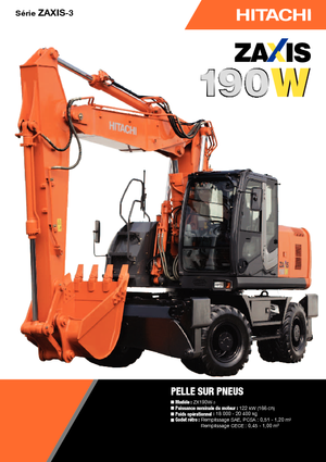 Gumikerekes kotrók Hitachi ZX 190 W 3