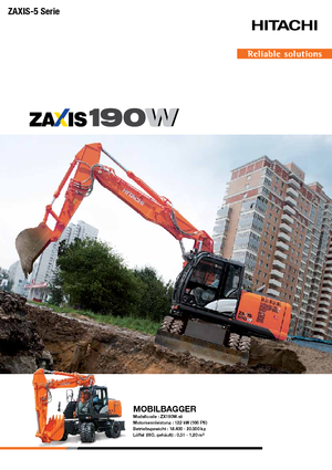 Gumikerekes kotrók Hitachi ZX190W-5